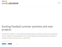 Tablet Screenshot of excitingfootball.com